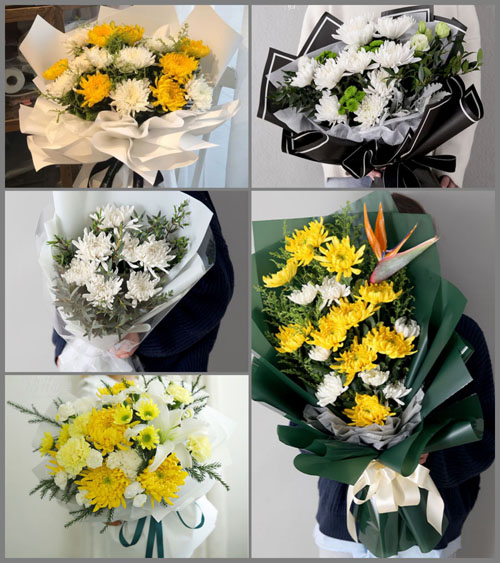 广东梅州市蕉岭县蕉城镇横岗村白事花束代送